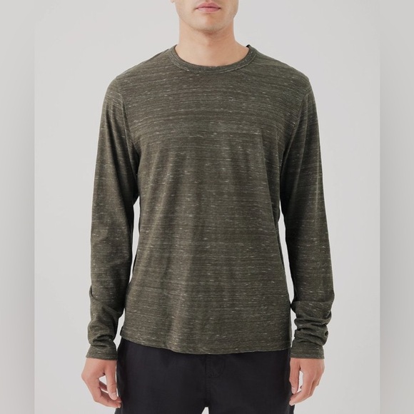 Pact Other - LAST ONE! NWT Pact S 100% Organic Cotton Men’s Green Melange Long Sleeve Tee